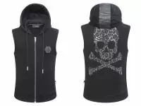 2018 philipp plein sweat chunta zipper skull